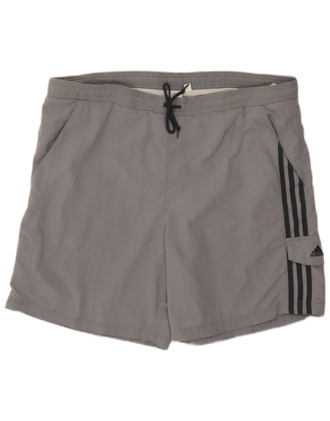 Ανδρικό σορτς κολύμβησης Adidas μεγάλο γκρι πολυαμίδιο
