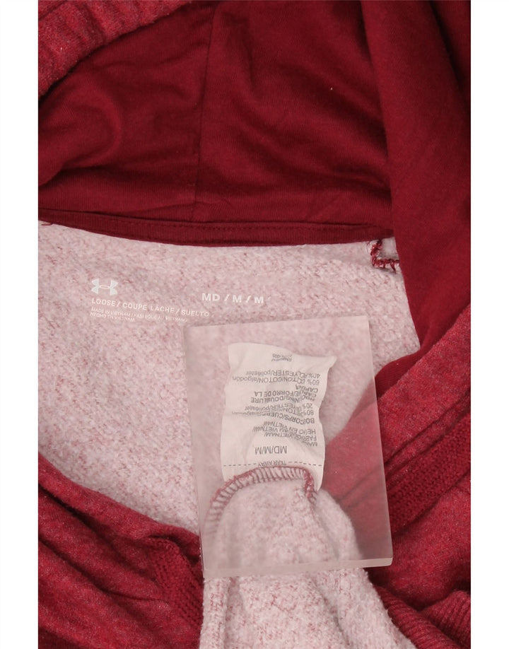 UNDER Armour Ανδρικό φούτερ με κουκούλα, μεσαίο κόκκινο βαμβακερό