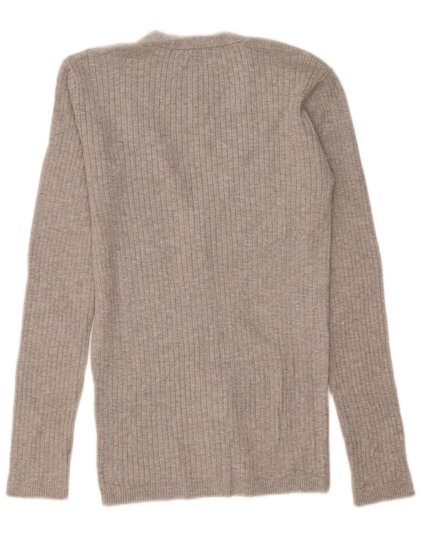 Zara Γυναικεία Ζακέτα UK 14 Large Grey