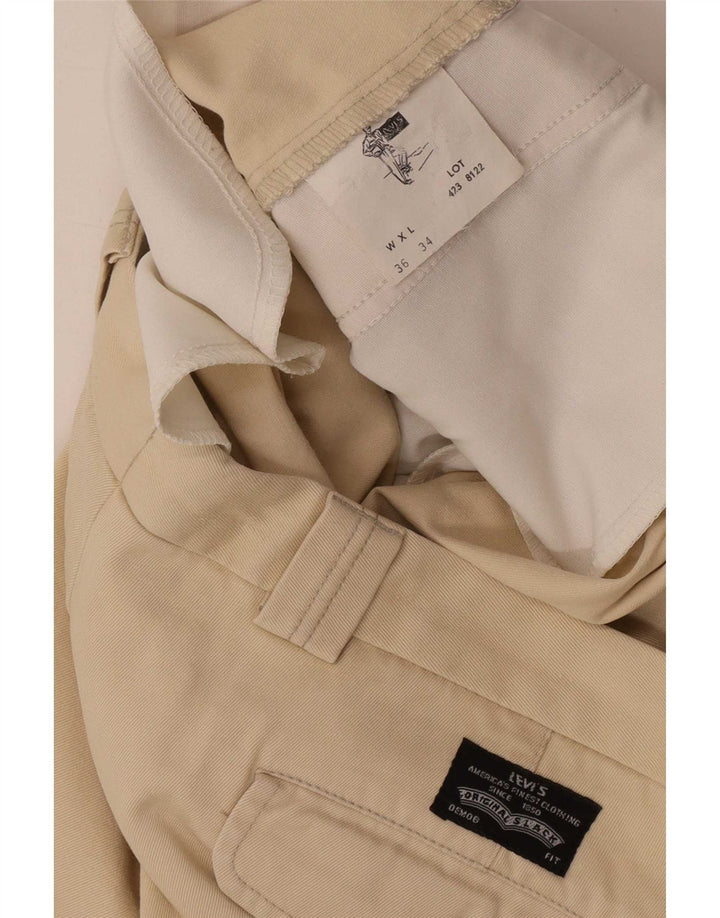 Ανδρικό παντελόνι Chino Levi's Regular W36 L30 Μπεζ βαμβακερό