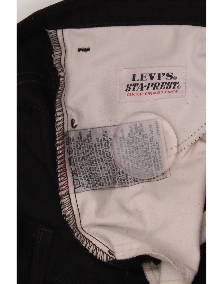 Ανδρικό τζιν Levi's Straight W33 L29 Μαύρο βαμβακερό