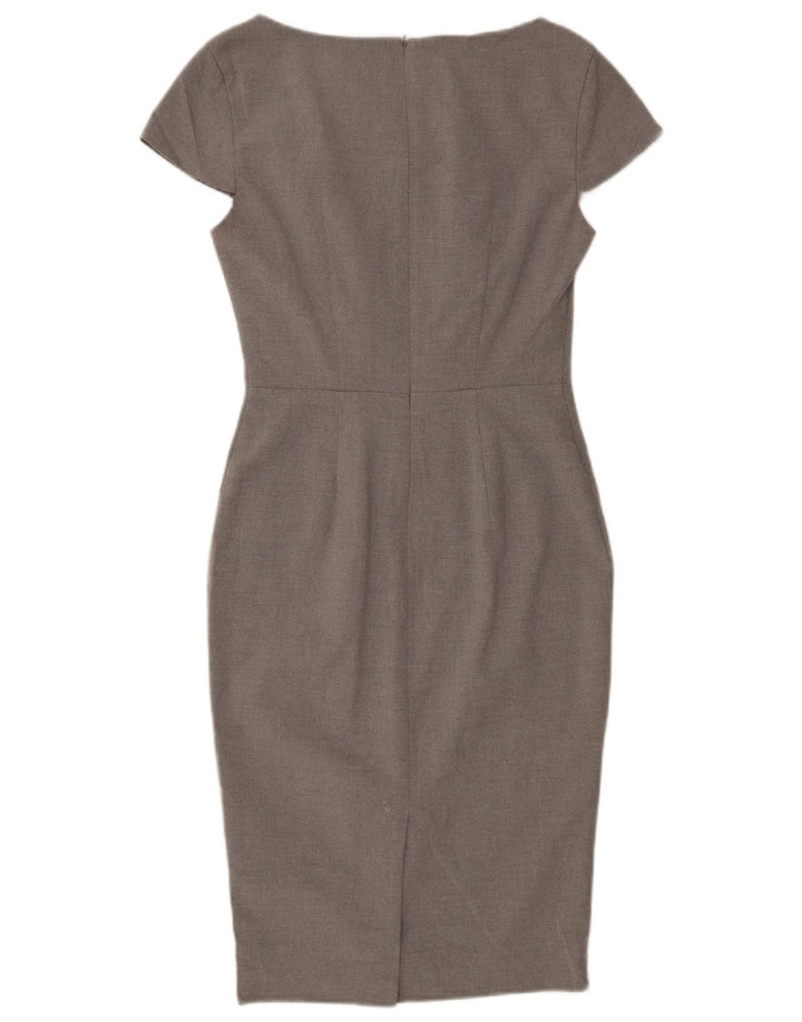 MARKS & SPENCER Womens Bodycon Dress UK 8 Small Grey Polyester