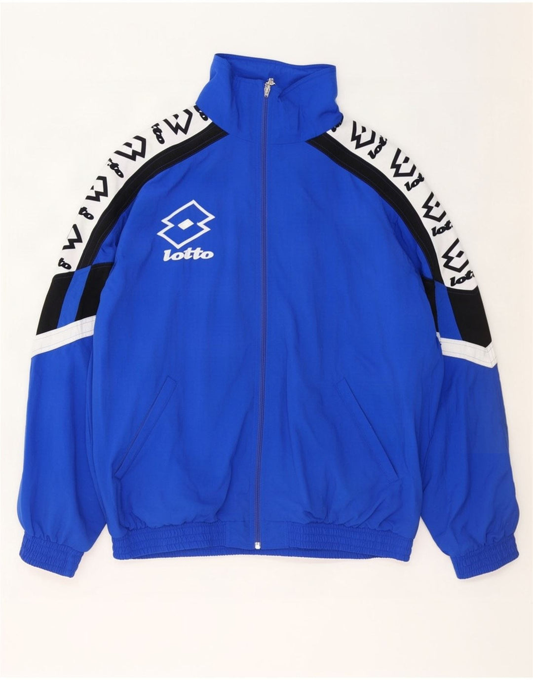 Ανδρική φόρμα Lotto Graphic Top Jacket 2XL Blue Colorblock Nylon