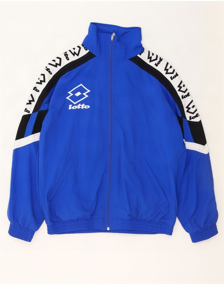 Ανδρική φόρμα Lotto Graphic Top Jacket 2XL Blue Colorblock Nylon
