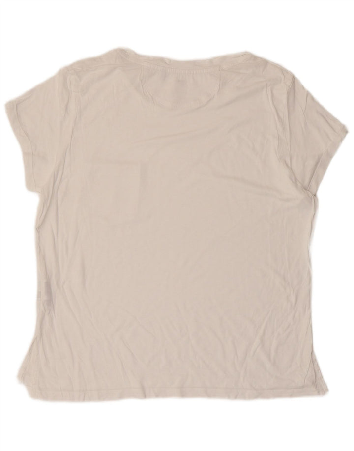G-STAR Γυναικείο T-Shirt Top UK 14 Medium White Viscose