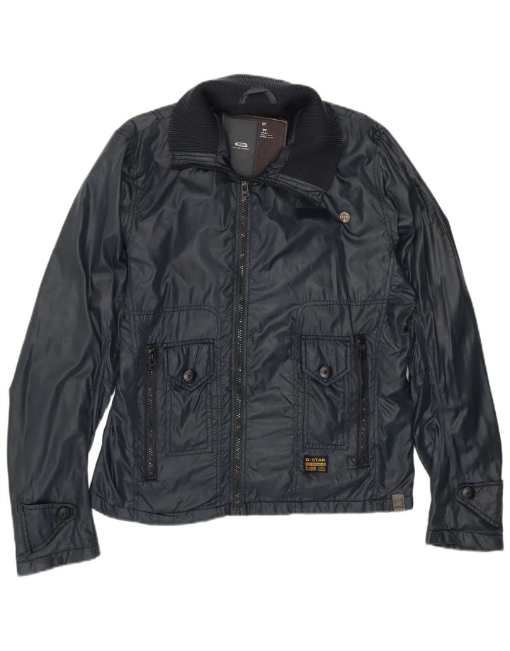 G-STAR Γυναικείο Bomber Jacket UK 14 Medium Navy Blue Polyamide