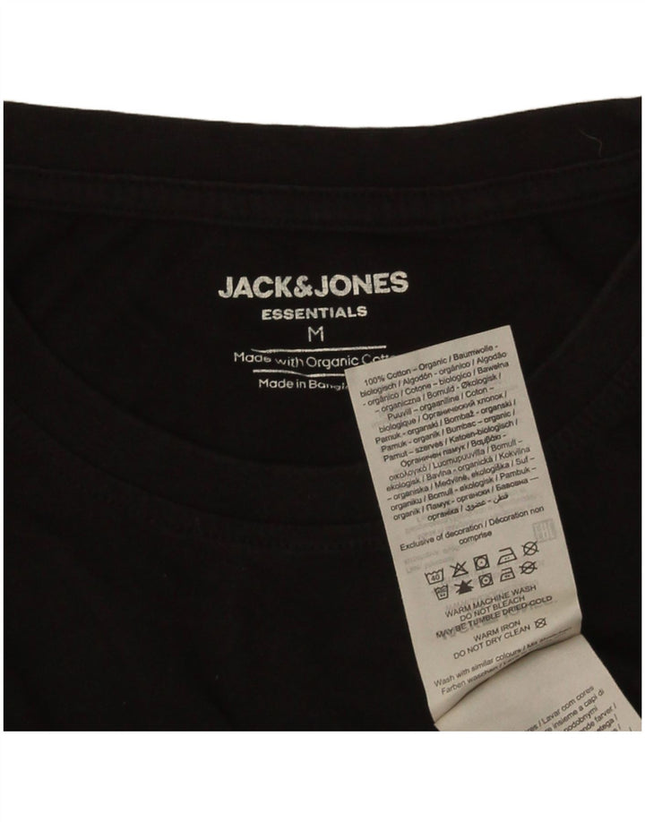 Jack & Jones Ανδρικό T-Shirt Top Μεσαίο μαύρο βαμβακερό