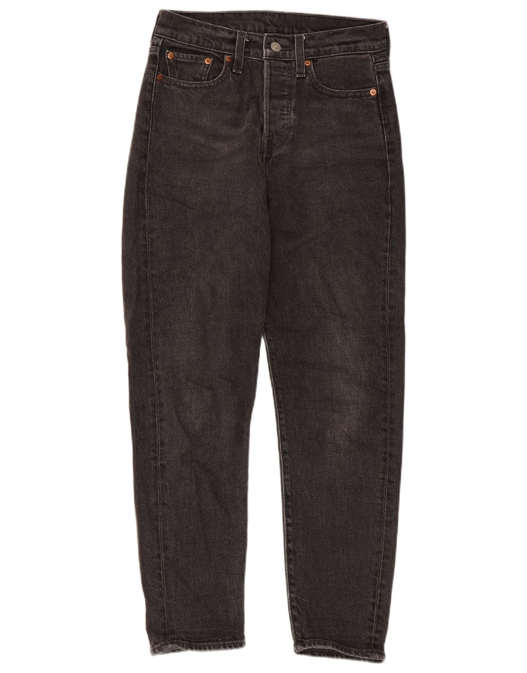 Γυναικείο τζιν Levi's Tapered W26 L27 μαύρο βαμβακερό