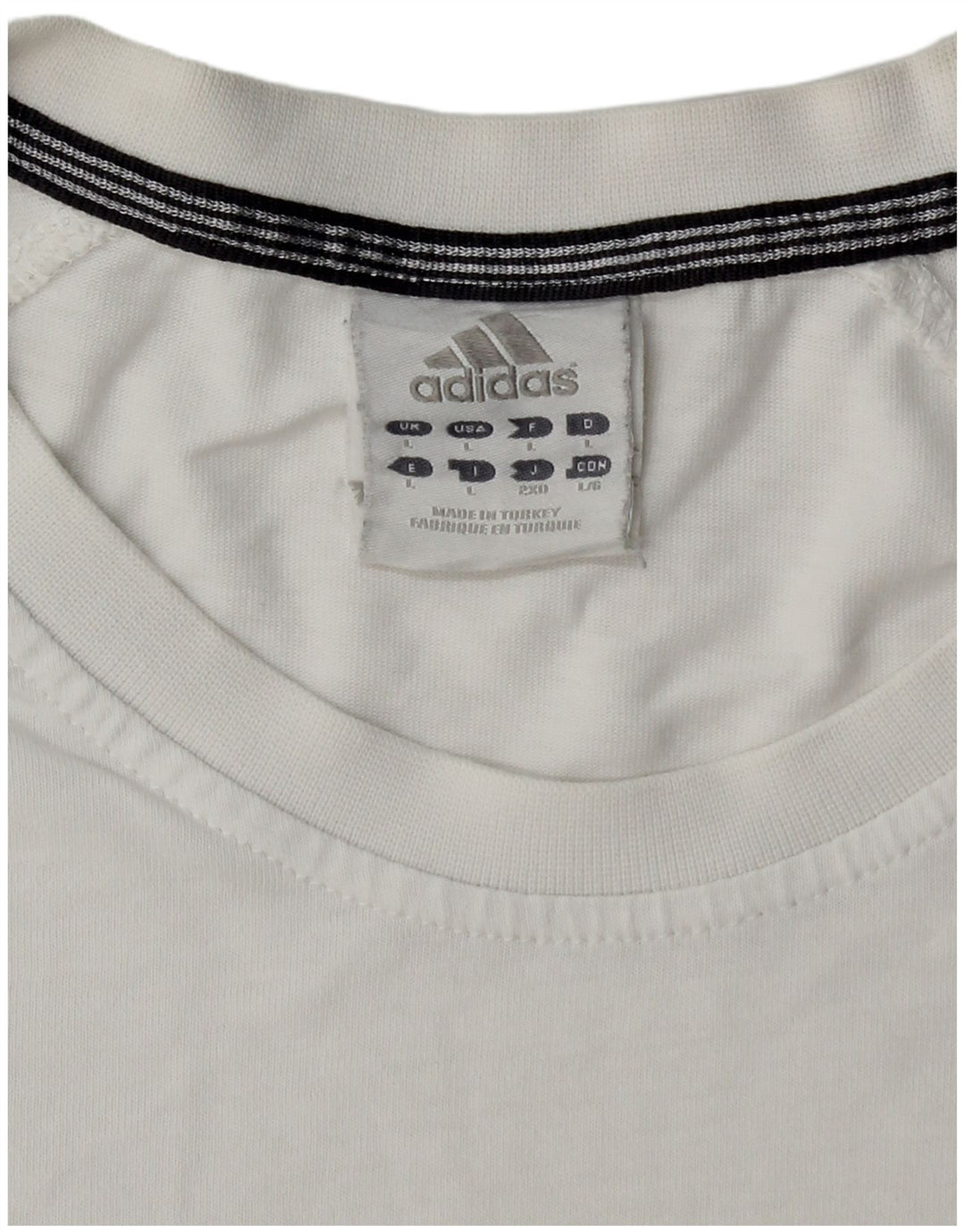 Ανδρικό T-Shirt ADIDAS Top μεγάλο λευκό βαμβακερό
