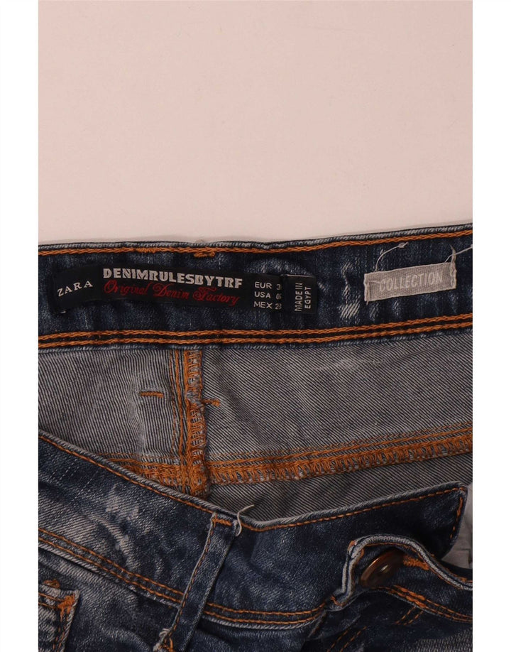 Zara Γυναικείο τζιν σορτς EU 38 Small W28 Blue