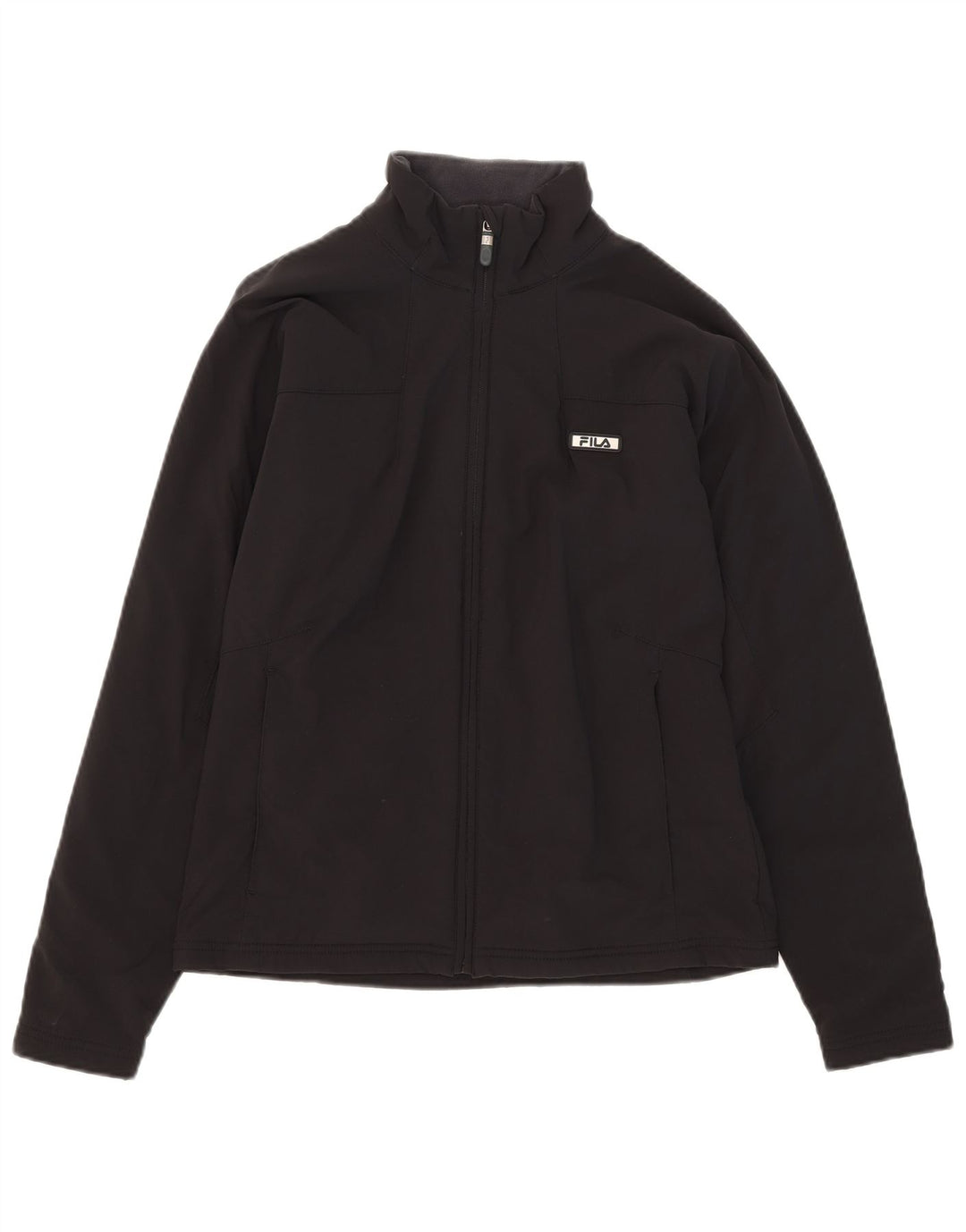 Γυναικεία αθλητική φόρμα Fila Top Jacket UK 14 Large Black Nylon