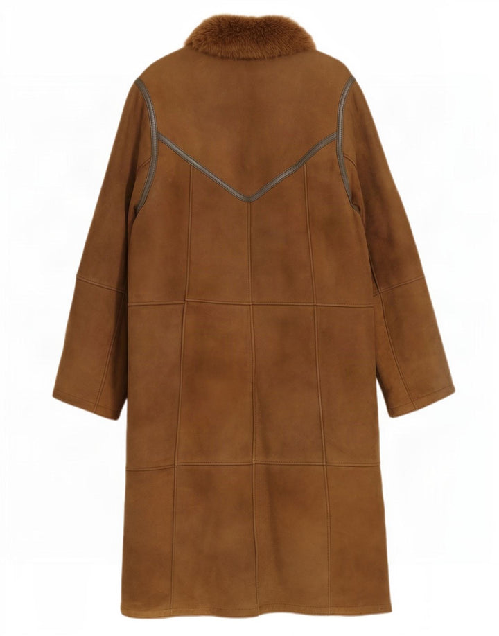 Vintage Γυναικείο Παλτό Shearling IT 44 Μεσαίο Καφέ