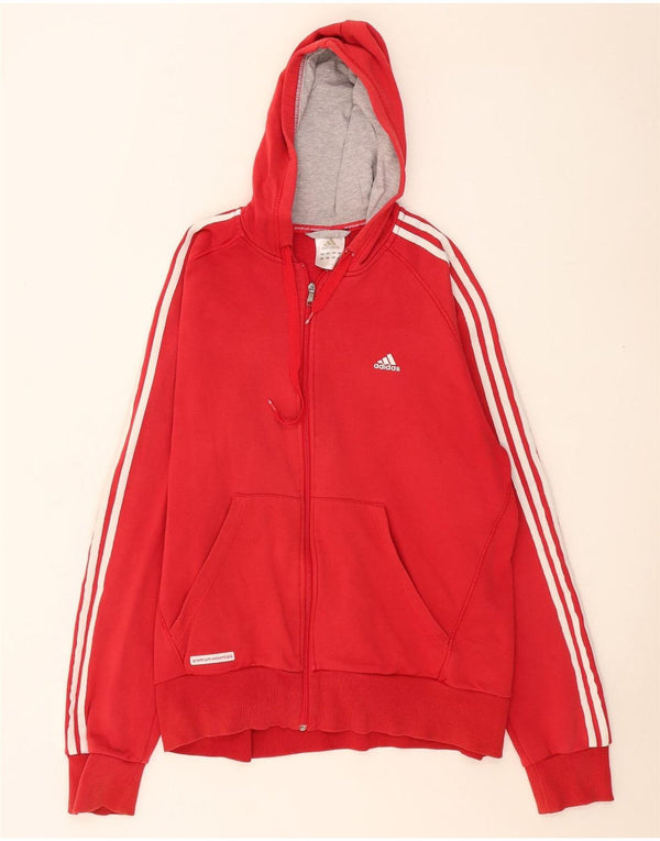 Ανδρικό πουλόβερ Adidas με φερμουάρ XL Κόκκινο βαμβακερό