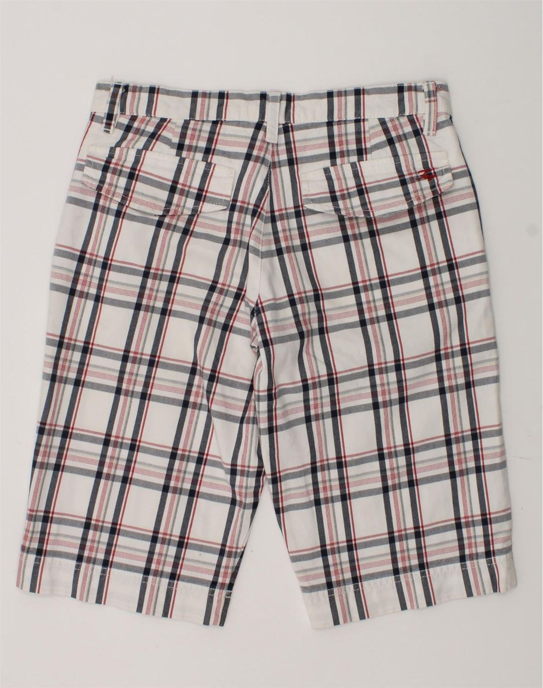 FAY Boys Casual Shorts 11-12 Years W28 White Check Cotton | Vintage Fay | Thrift | Second-Hand Fay | Used Clothing | Messina Hembry 