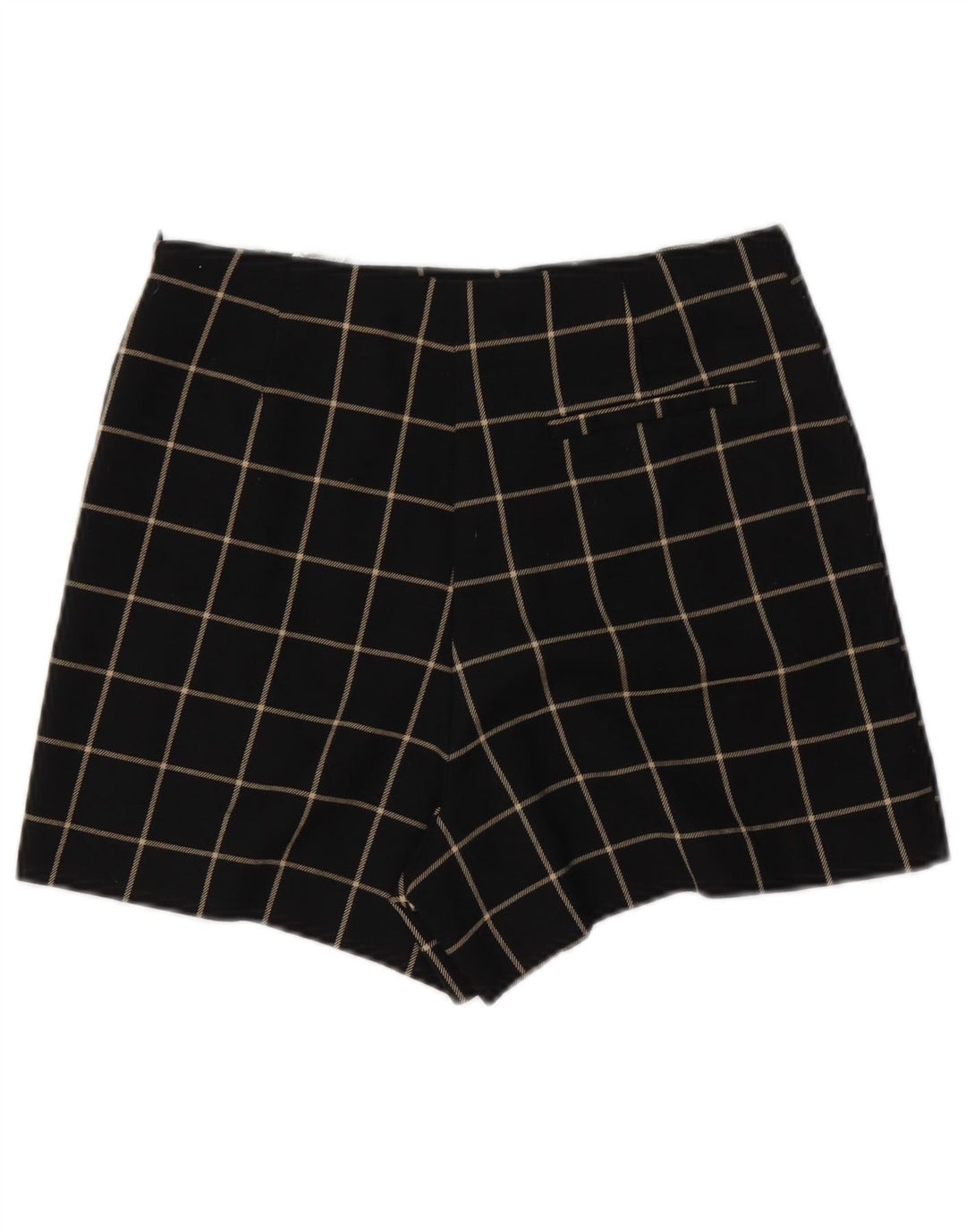 Zara Γυναικείο σορτς Casual Small W26 Μαύρο Check Polyester