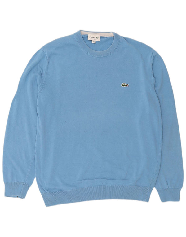 Ανδρικό πουλόβερ Lacoste Regular Fit Crew Neck Jumper Μέγεθος 6 XL Μπλε βαμβακερό