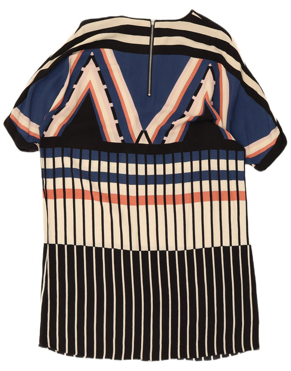 WAREHOUSE Womens Oversized Shift Dress UK 10 Small Multicoloured Geometric