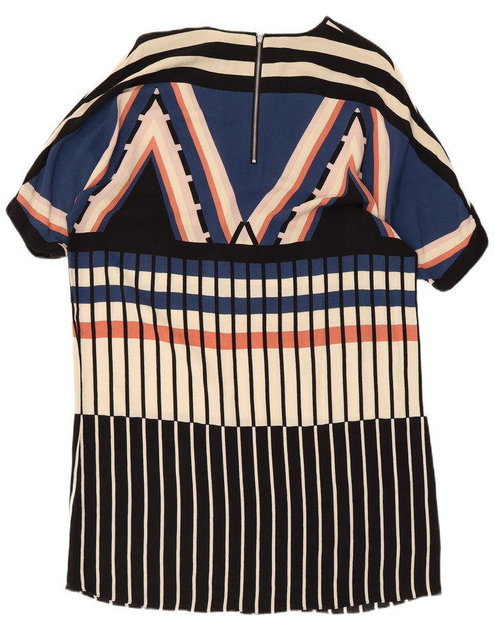WAREHOUSE Γυναικείο φόρεμα Shift UK 10 Small πολύχρωμο γεωμετρικό