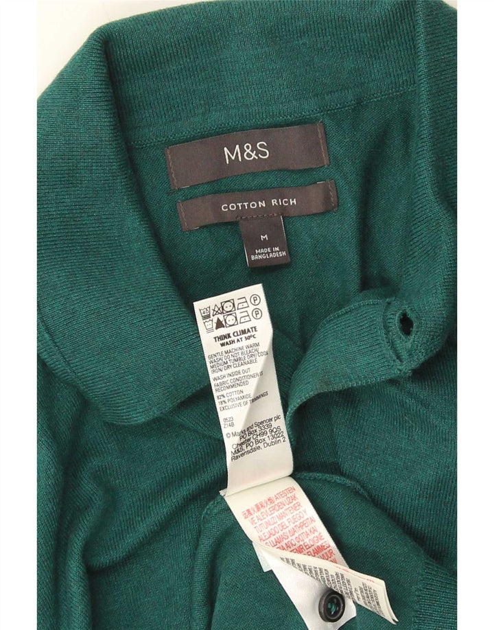 Marks & Spencer Ανδρικό πουλόβερ με λαιμό polo, μεσαίο βαμβακερό