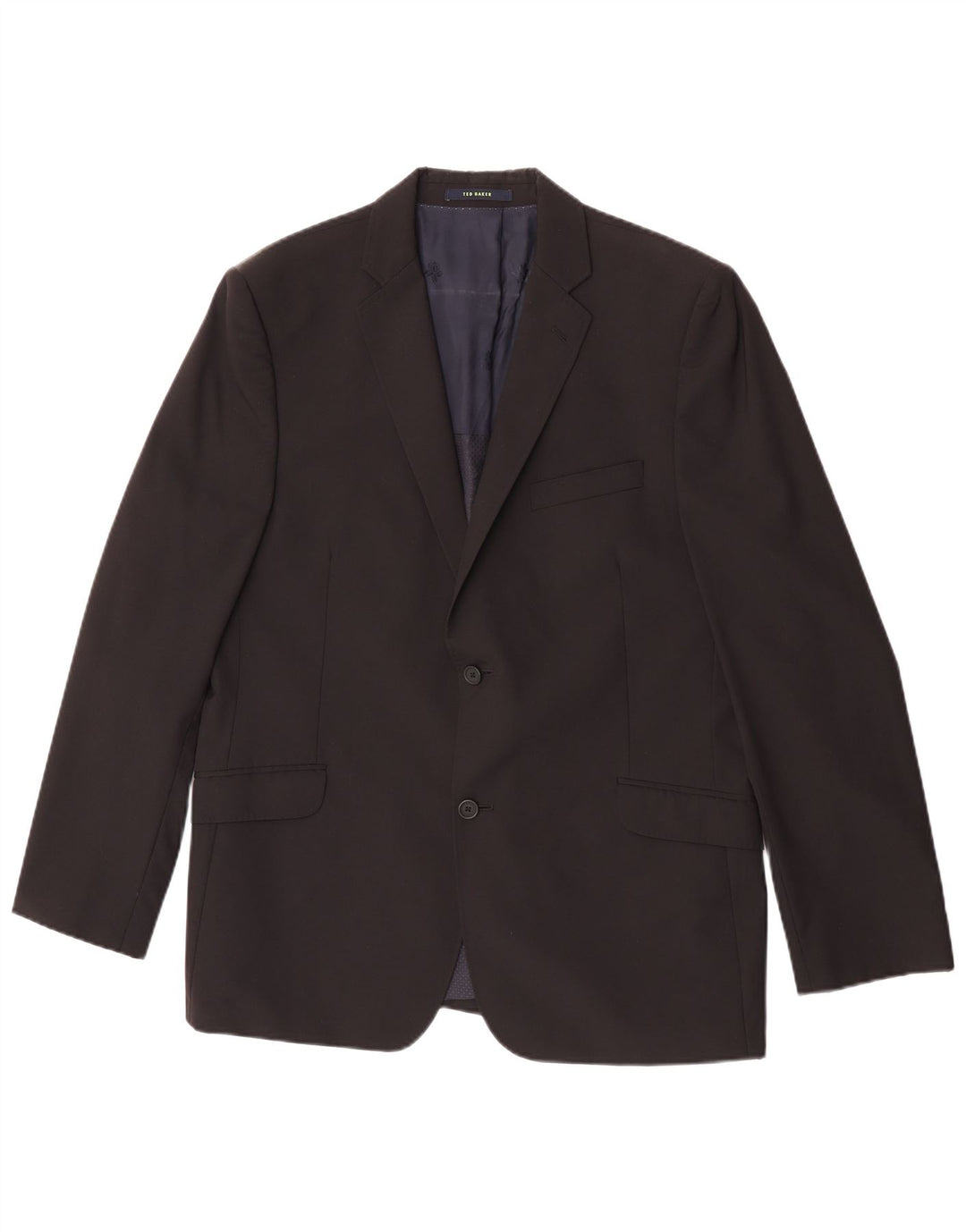 Ted Baker Ανδρικό σακάκι σακάκι με 2 κουμπιά UK 44 2XL Μαύρο μάλλινο