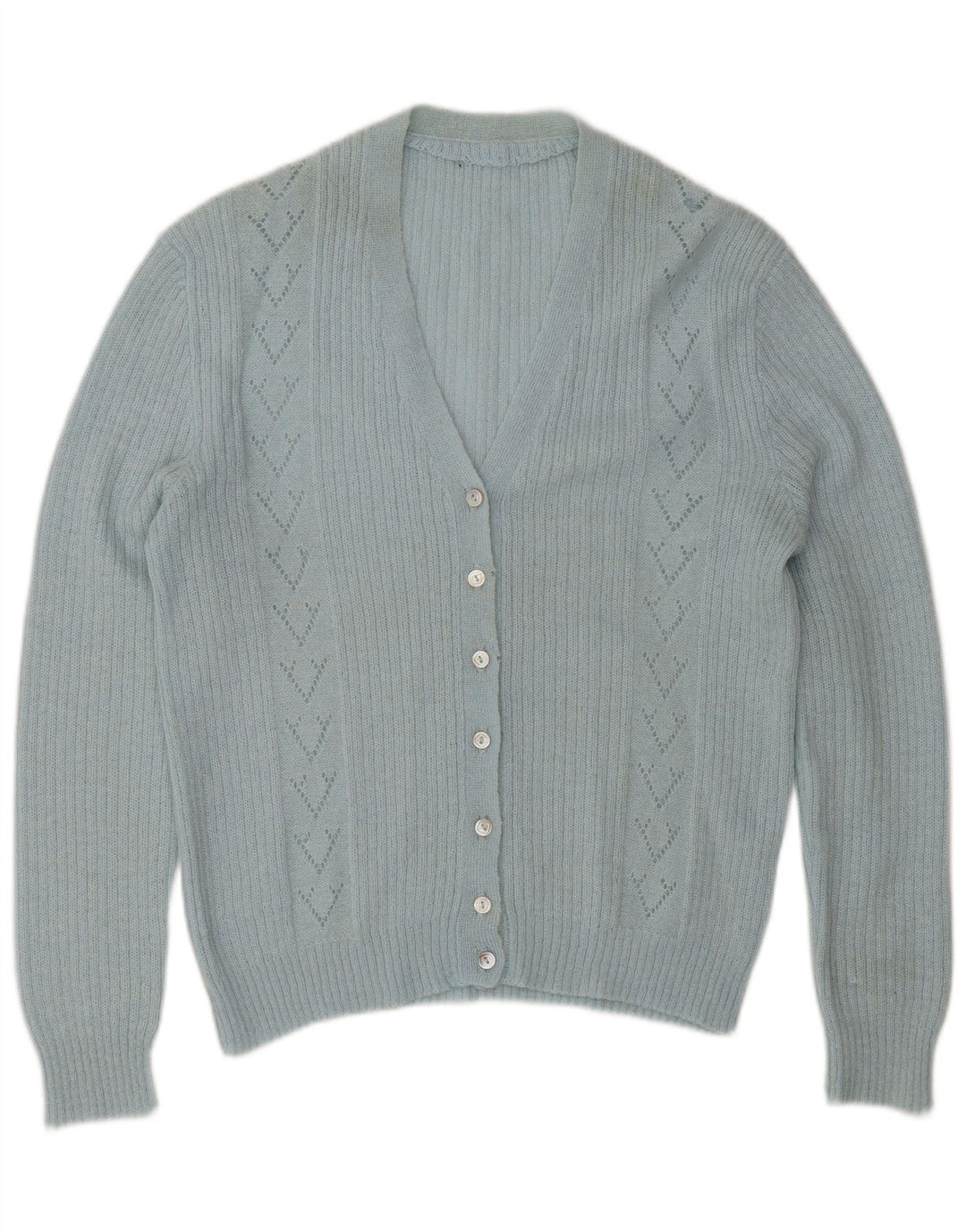Vintage Γυναικεία Ζακέτα UK 14 Large Blue Classic