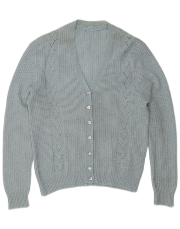 Vintage Γυναικεία Ζακέτα UK 14 Large Blue Classic