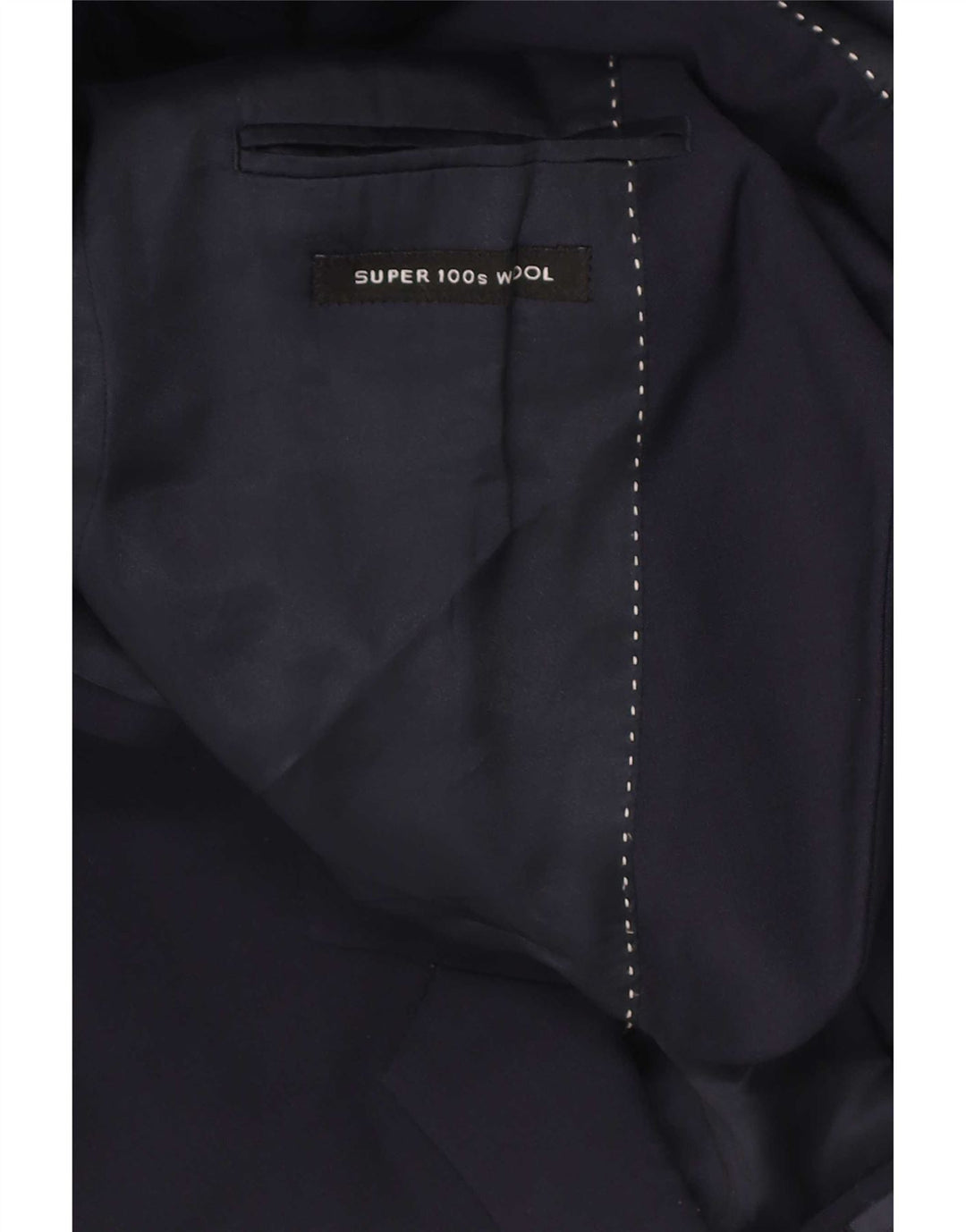Dkny Ανδρικό σακάκι μπλέιζερ με 2 κουμπιά Dkny 38 μεσαίου μπλε μαλλί