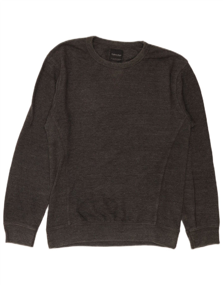 Ανδρικό φούτερ Zara Jumper Μεσαίο γκρι βαμβακερό