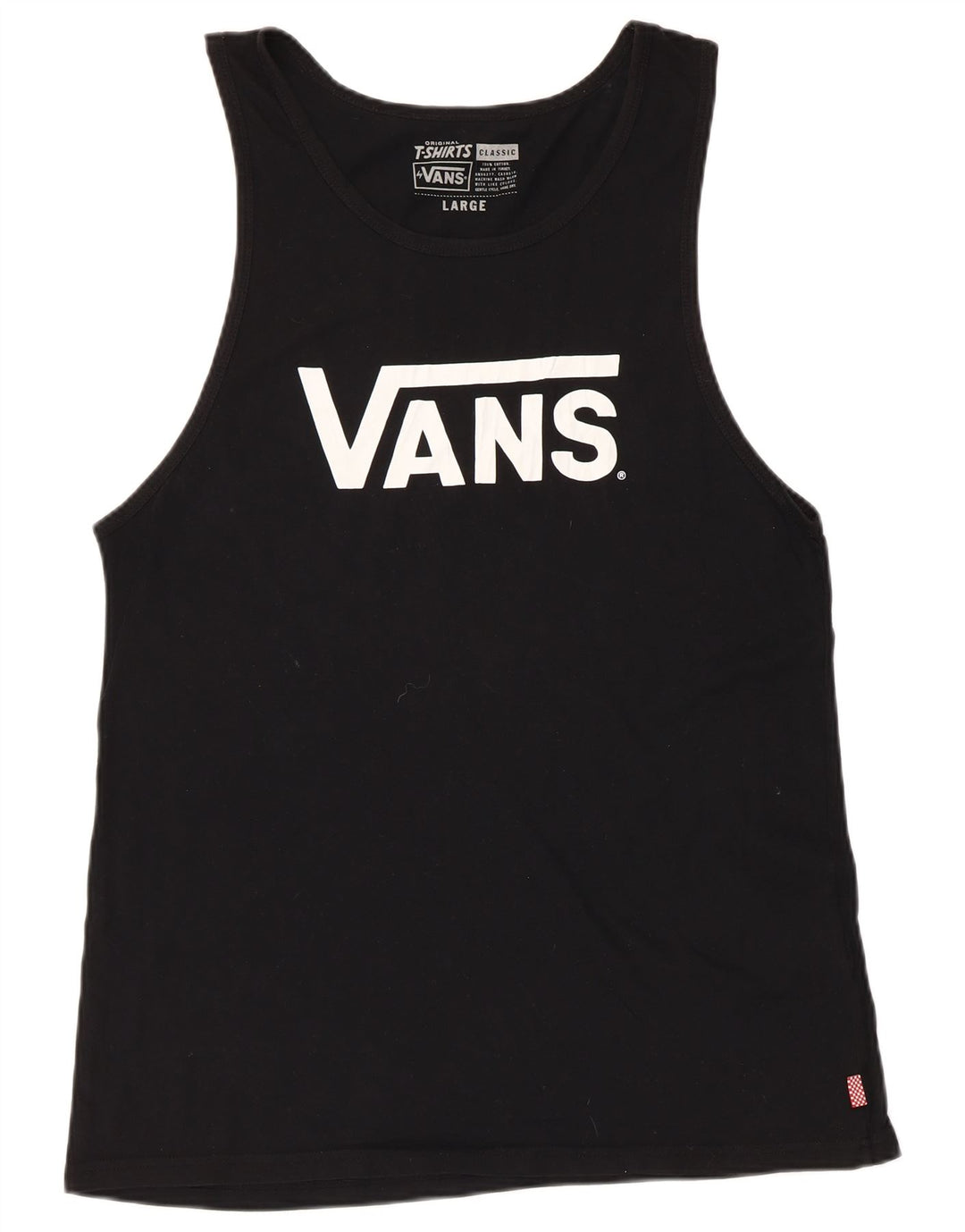 Ανδρικό γραφικό γιλέκο VANS Top Large Black Cotton Classic