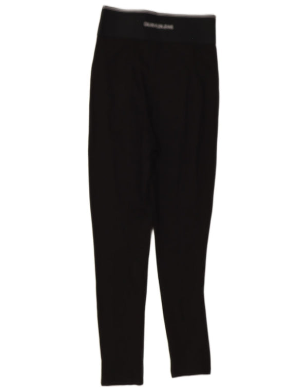 Γυναικεία γραφικά κολάν Calvin Klein UK 8 Small Black Viscose
