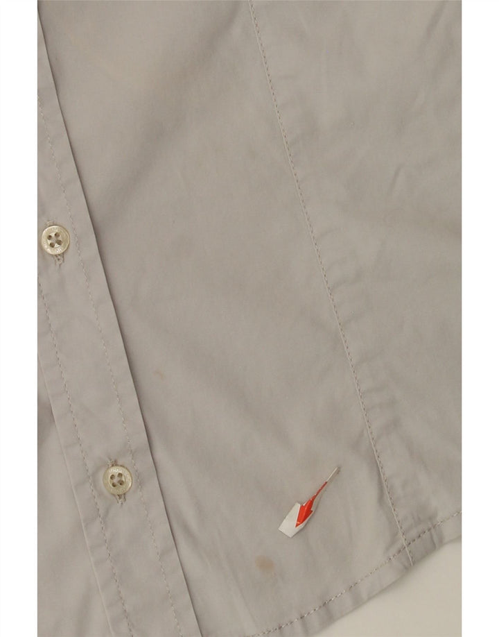 Calvin Klein Jeans Γυναικείο Πουκάμισο UK 12 Μεσαίο Γκρι βαμβακερό