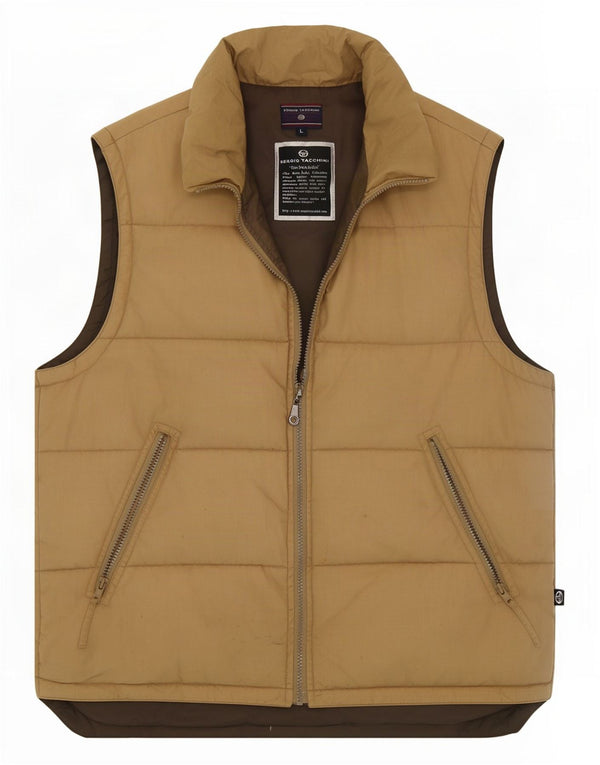 Sergio Tacchini Ανδρικό padded Gilet UK 40 Large Beige