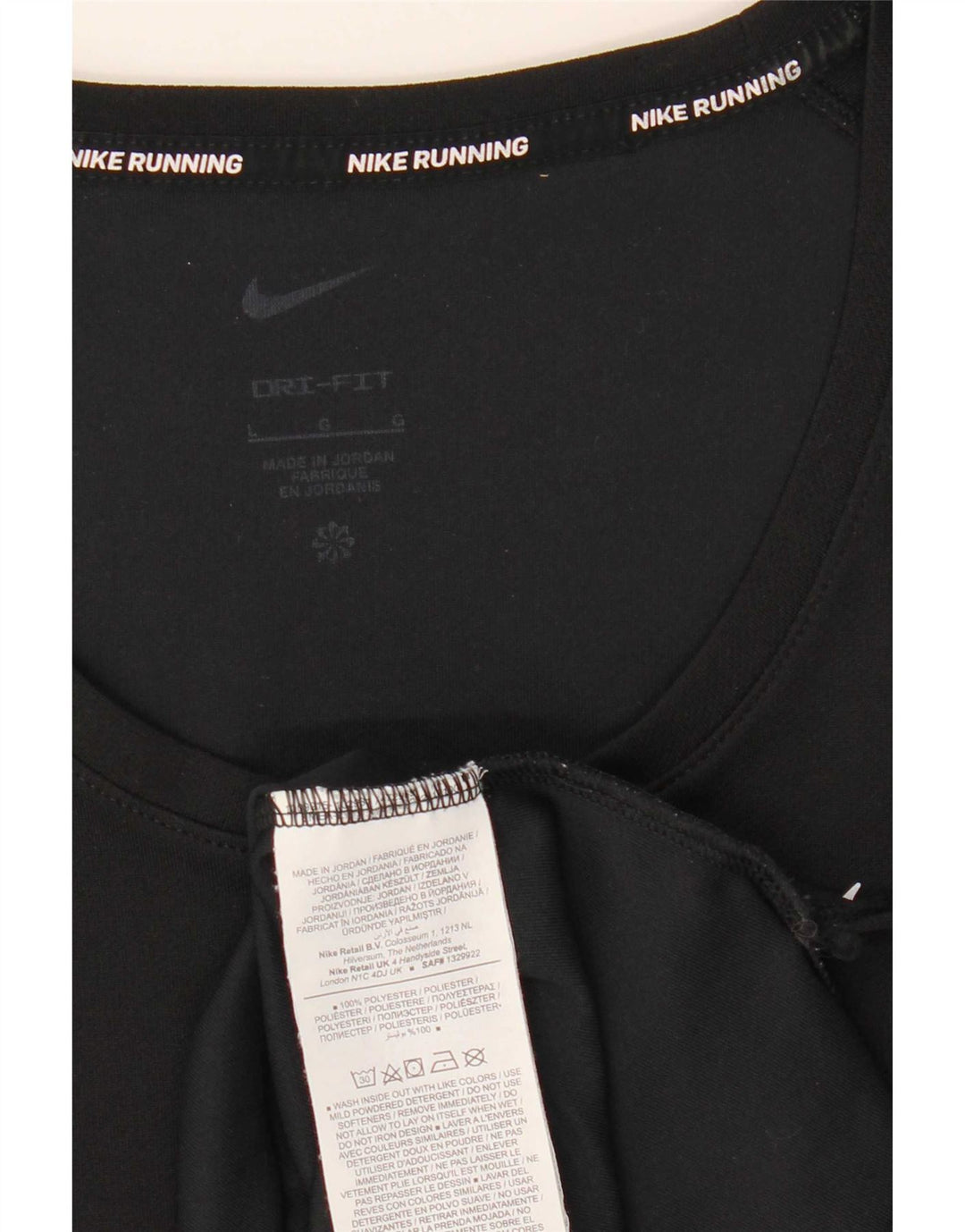 Γυναικείο γιλέκο Nike Dri Fit Top UK 16 Large μαύρο πολυεστέρα