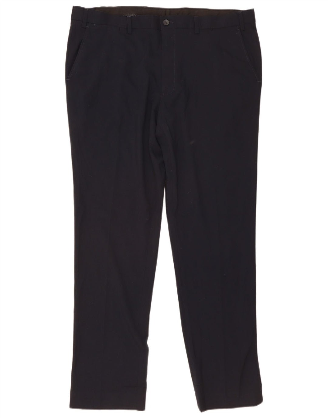 Ανδρικό παντελόνι Chino Marks & Spencer W40 L33 Navy Blue Polyester