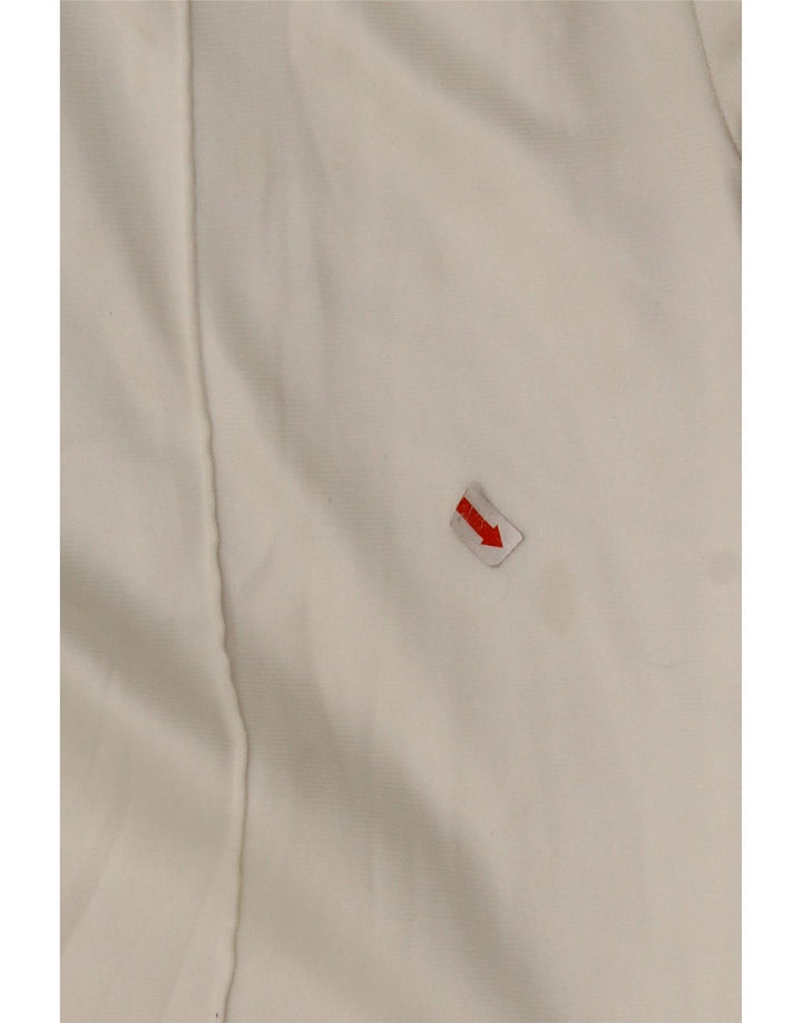 Ανδρική αθλητική φόρμα ADIDAS Παντελόνι από μεσαίο λευκό πολυεστέρα