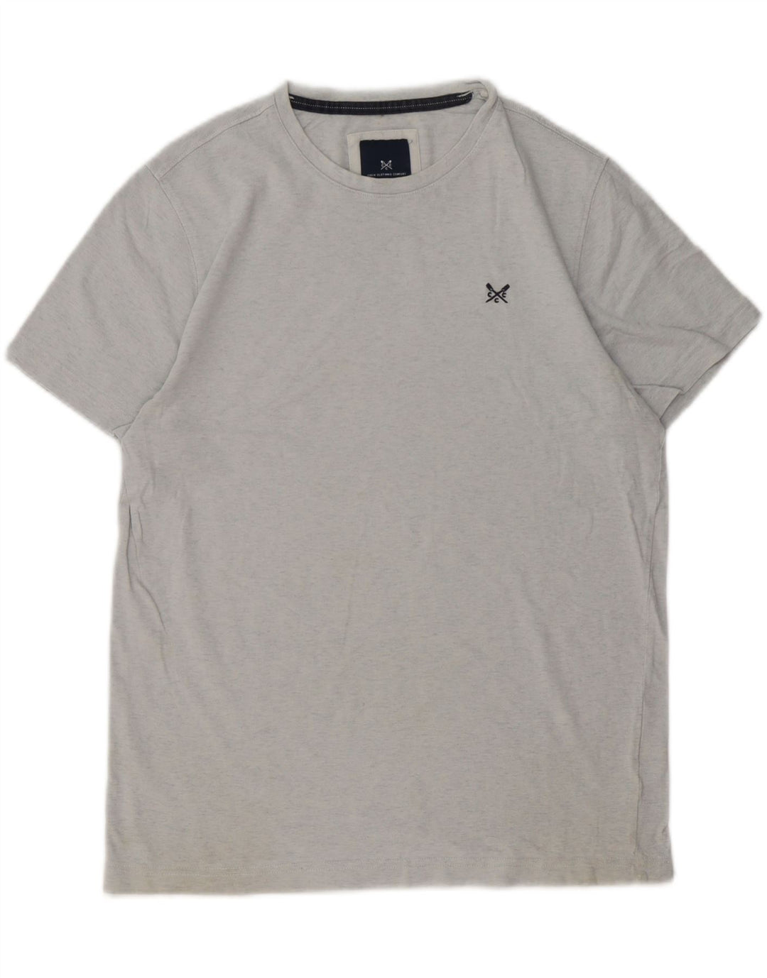 Ανδρικό T-Shirt Crew Clothing Top Μεσαίο γκρι βαμβακερό