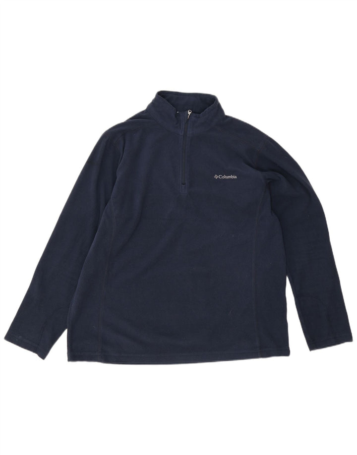 Columbia Ανδρικό φερμουάρ Fleece Jumper Large Navy Blue