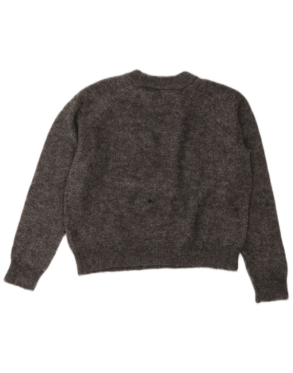 Zara Γυναικείο πουλόβερ με λαιμόκοψη με λαιμόκοψη UK 10 Small Grey