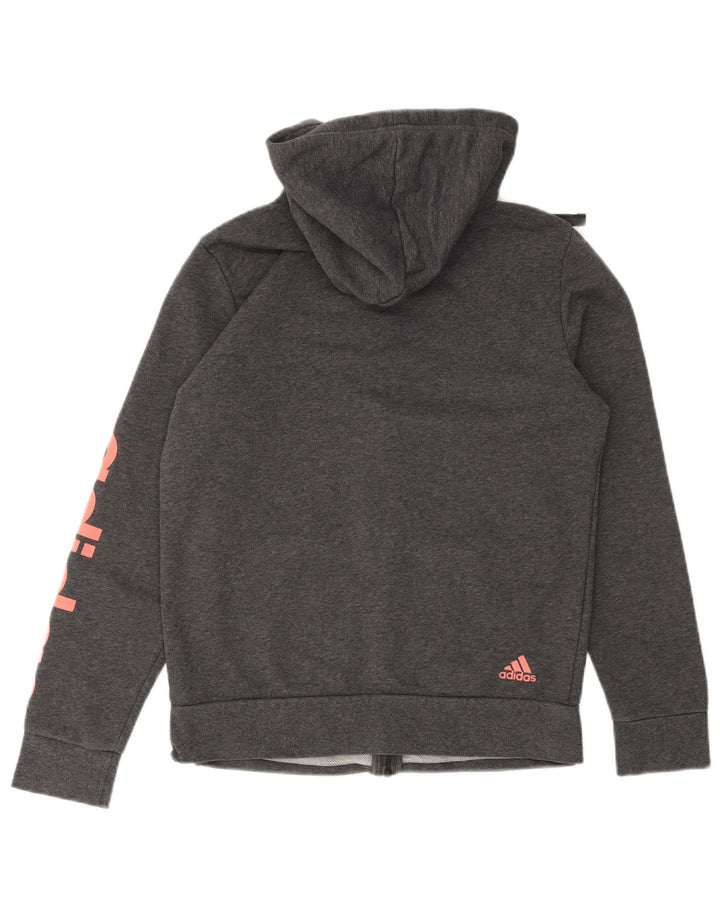 Ανδρικό πουλόβερ με κουκούλα με φερμουάρ Adidas Small Grey