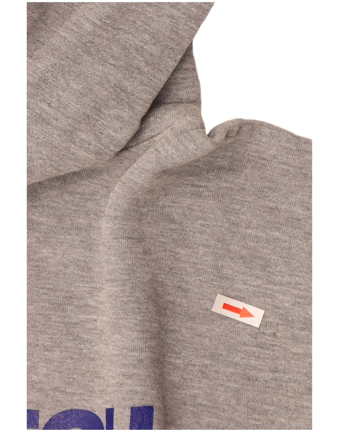 RUSSELL ATHLETIC Boys Hutch Graphic Hoodie Jumper 13-14 ετών Medium Grey