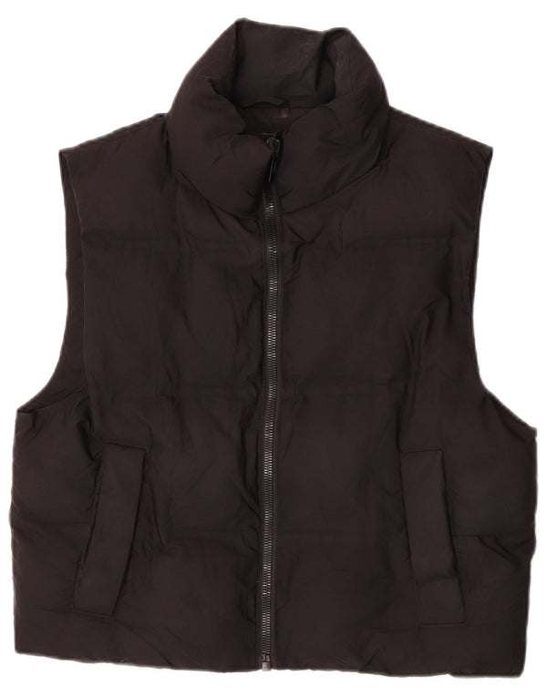 Zara Γυναικείο Oversized Gilet UK 6 XS Μαύρο Πολυεστέρας