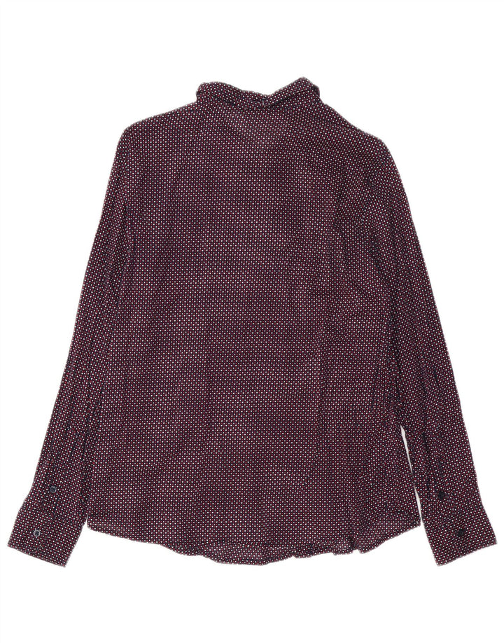 BENETTON Γυναικείο πουκάμισο Abstract Pattern UK 14 Medium πολύχρωμο βαμβακερό