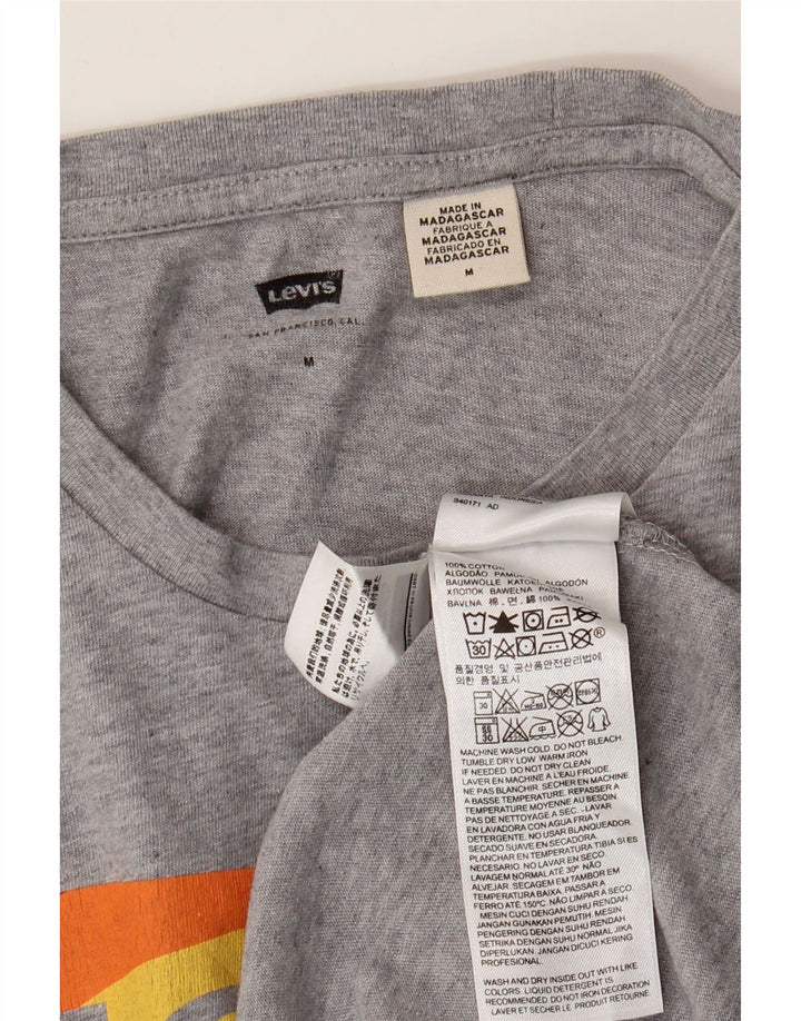 Ανδρικό γραφικό T-Shirt LEVI'S Τοπ μεσαίου γκρι βαμβακερό