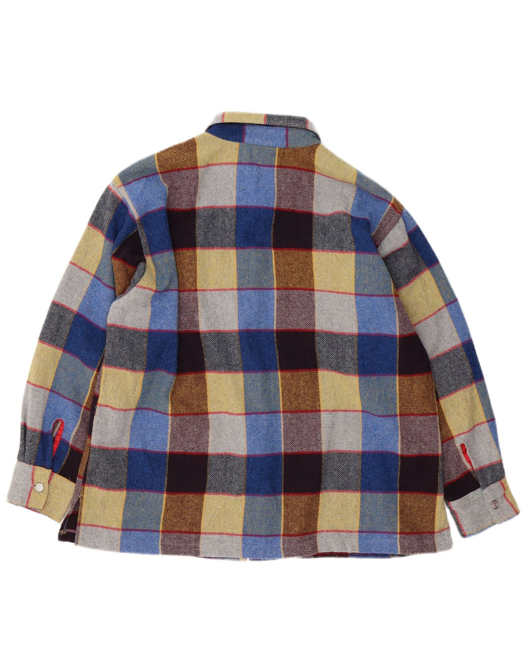 Γυναικείο μπλουζάκι Benetton Loose Fit Shirt IT 46 Μεγάλο πολύχρωμο τσεκ