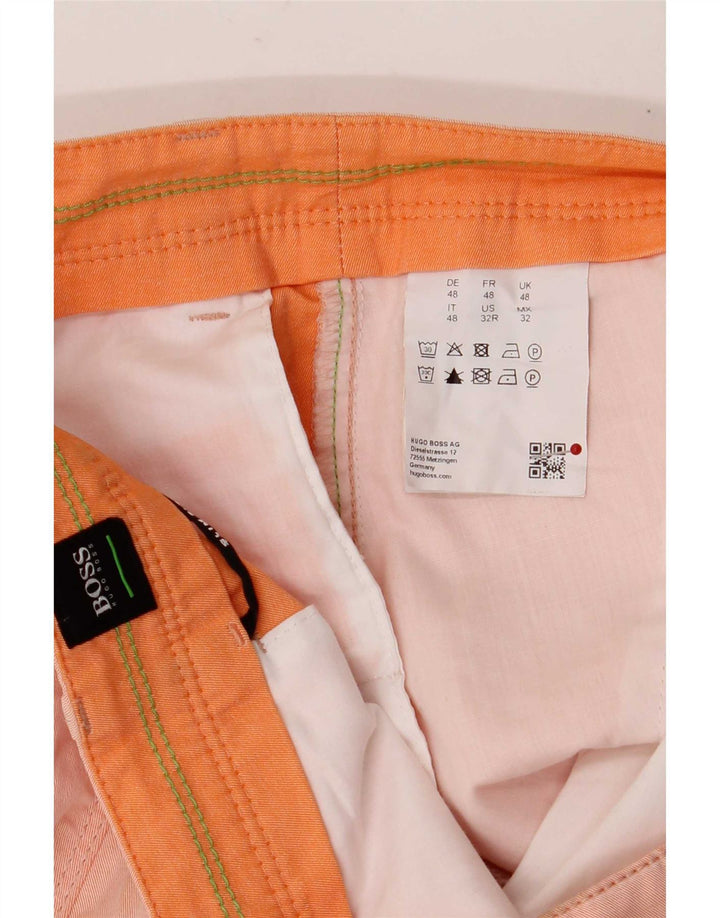 Ανδρικό σορτς Chino Hugo Boss IT 48 Medium W32 Πορτοκαλί βαμβακερό