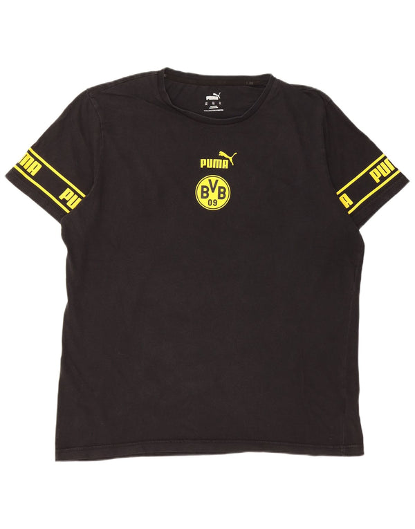 Γραφικό T-Shirt Puma Mens BVB Dortmund Top XL Μαύρο βαμβακερό