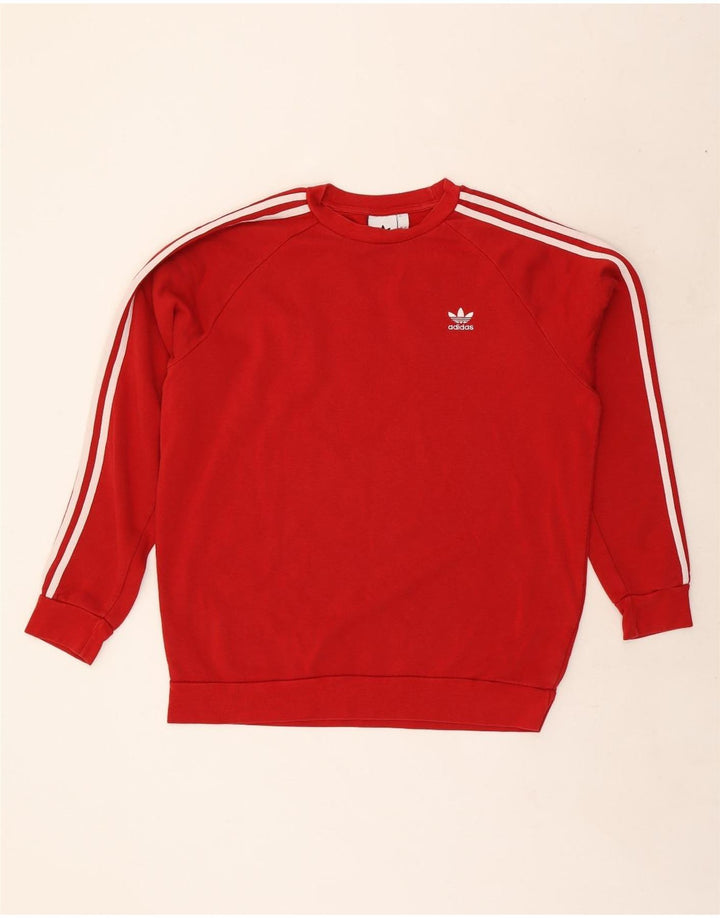 Ανδρικό φούτερ Adidas Jumper μεγάλο κόκκινο βαμβακερό