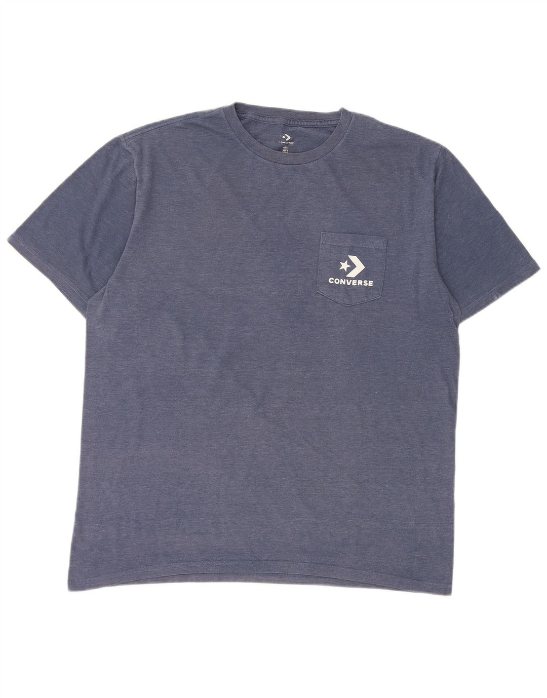 Ανδρικό T-Shirt Converse Top μεγάλο μπλε βαμβακερό