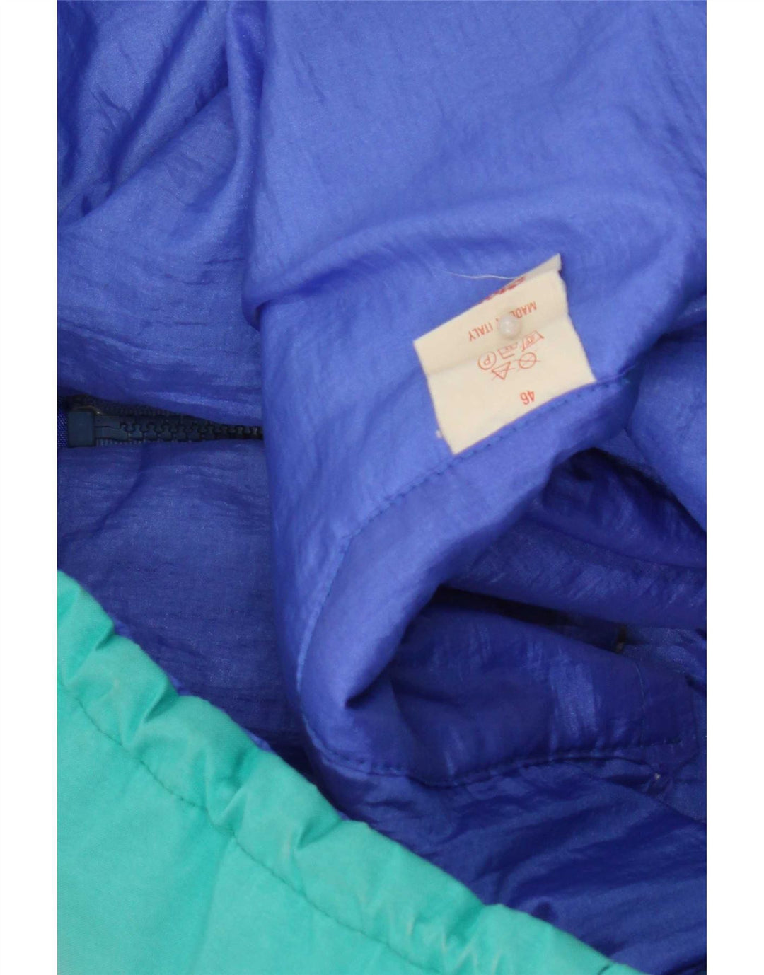 Vintage ανδρικό μπουφάν σκι με κουκούλα IT 46 Small Green Colourblock