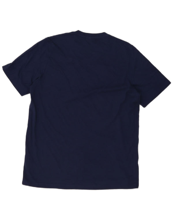 Ανδρικό T-Shirt Adidas Top Large Navy Blue από βαμβάκι